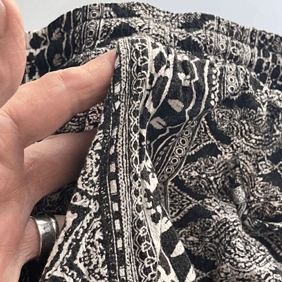 Black and White Tribal Pattern Bootie Shorts - Picture 3 of 5